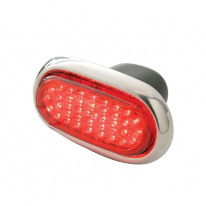 United Pacific LED Tail Light w/Stainless Steel Bezel For 1942-48 Ford Car F42802
