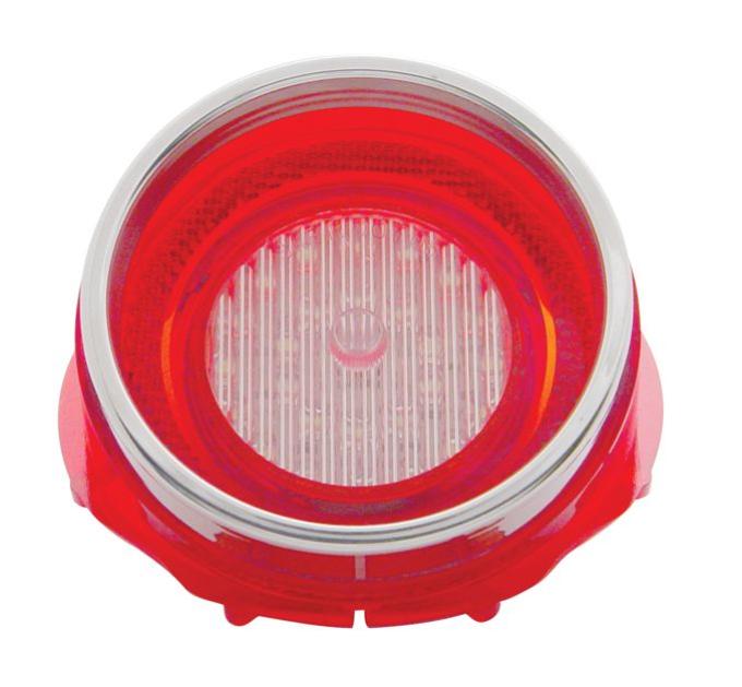 United Pacific 26 LED Backup Light Lens w/Stainless Steel Trim For 1965 Chevy Impala CBL6551LED