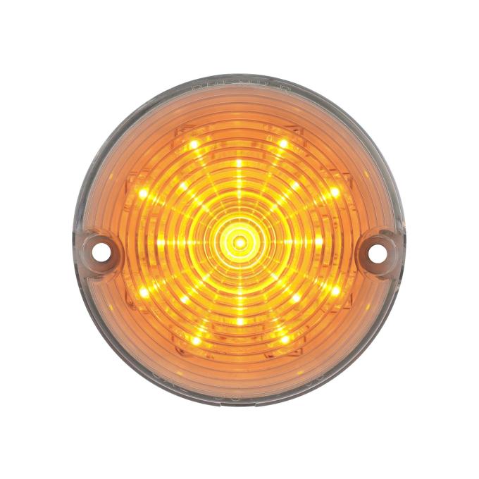 United Pacific 17 LED Parking And Signal Light, Clear Lens And Amber LED For 1957 Chevy Car CPL5702C