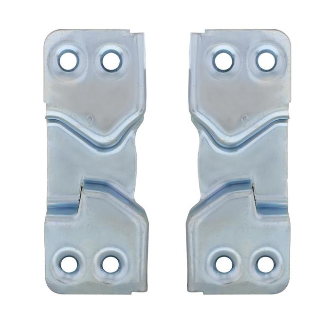 United Pacific Door Latch Striker Plates For 1947-51 Chevy & GMC Truck (Pair) 110192