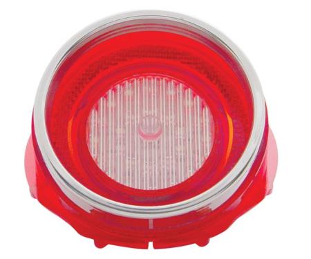 United Pacific 26 LED Backup Light Lens w/Stainless Steel Trim For 1965 Chevy Impala CBL6551LED
