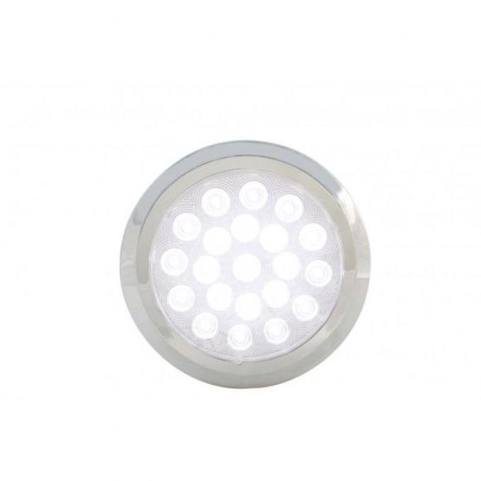 United Pacific 21 High Power LED 6-1/4" Dome Light w/ Bezel 37625B