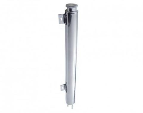 United Pacific 19" Universal Polished Stainless Steel Radiator Overflow Tank A6127