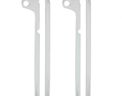 United Pacific Polished Stainless Steel Windshield Swing Arms For 1928-31 Ford Model A (Pair) A8007SS