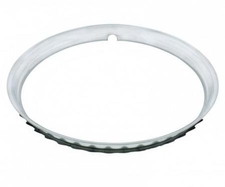 United Pacific 15" Smooth Stainless Steel Beauty Rim A6224-1