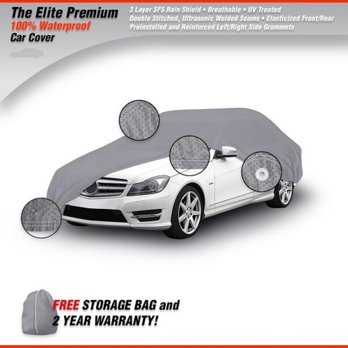 CHEVROLET CAMARO Elite Premium Waterproof Car Cover, Gray, 1967-1992