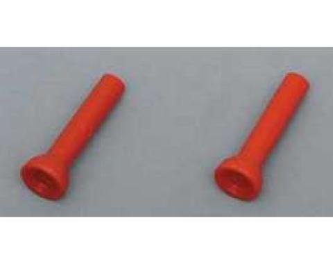 Full Size Chevy Interior Door Lock Knobs, Red, 1961-1962