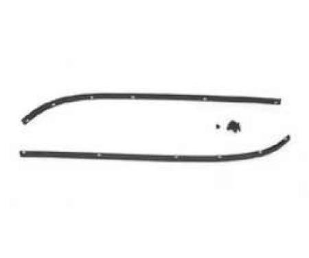 Full Size Chevy Convertible Top Header Strips, 1961-1964