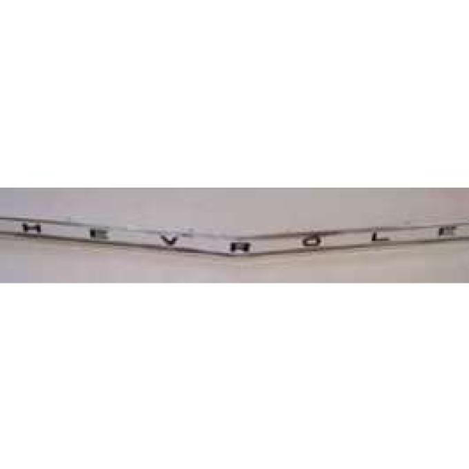 Full Size Chevy Hood Lip Molding, With Chevrolet Lettering, 1962