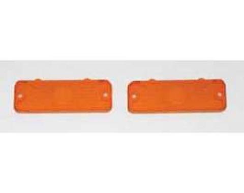 Full Size Chevy Parking Light Lenses, Amber, Impala & Caprice, 1966