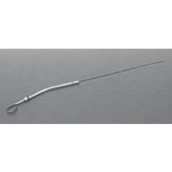 Full Size Chevy Engine Oil Dipstick & Tube, Small Block, Chrome, 1958-1980