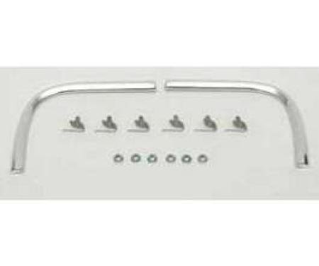Full Size Chevy Rear Quarter End Inner Cove Moldings, Impala SS & Bel Air, 1964