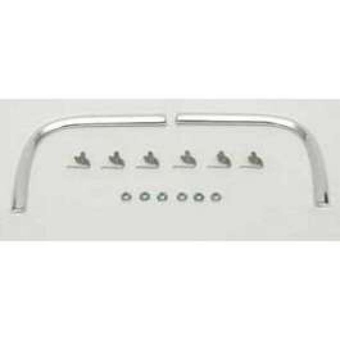 Full Size Chevy Rear Quarter End Inner Cove Moldings, Impala SS & Bel Air, 1964