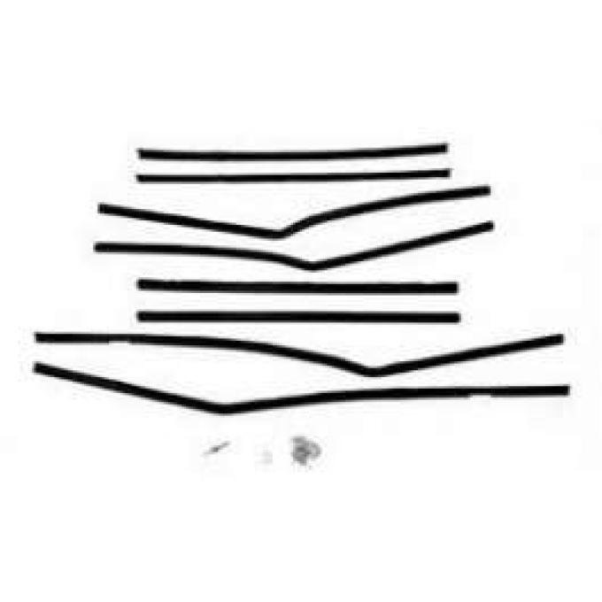 Full Size Chevy Window Felt Kit, 4-Door Sedan, Bel Air, 1958