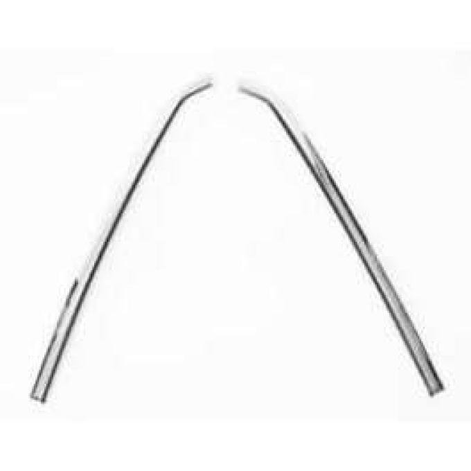 Full Size Chevy Quarter Window Sash Moldings, Impala 2-Door Hardtop & Convertible, 1965-1966
