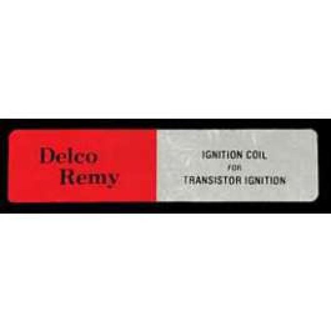 Full Size Chevy Transistorized Ignition Coil Decal, 1964-1972