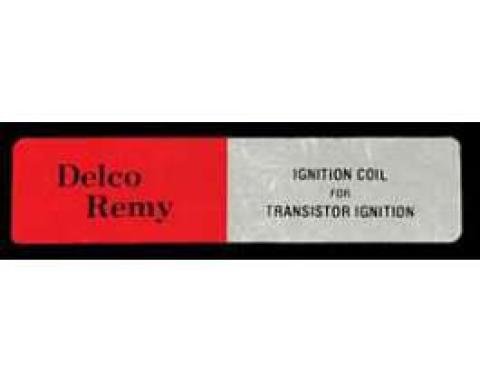 Full Size Chevy Transistorized Ignition Coil Decal, 1964-1972