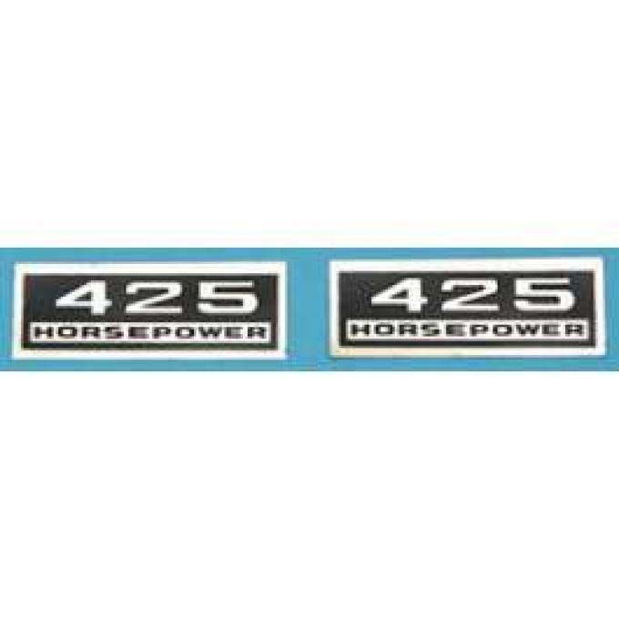 Full Size Chevy Valve Cover Decal, Big Block, 409ci/425hp