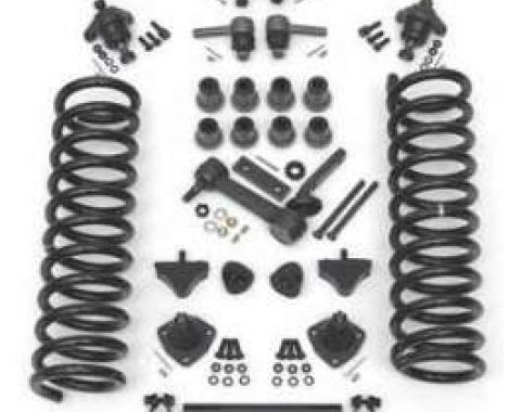 Full Size Chevy Front End Suspension Rebuild Kit, With Heavy-Duty Coil Springs & Polyurethane Bushings, 1961-1964