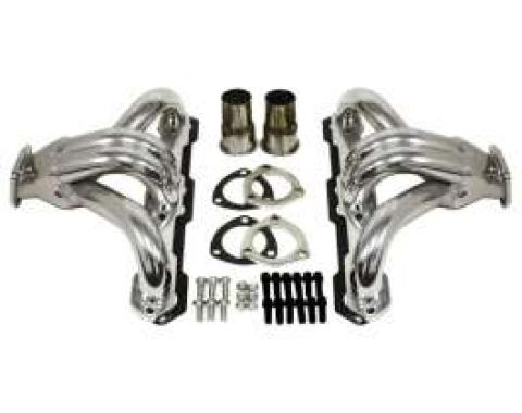 Chevy Full Size Ceramic Coated Shorty Headers, Small Block, 1958-1972