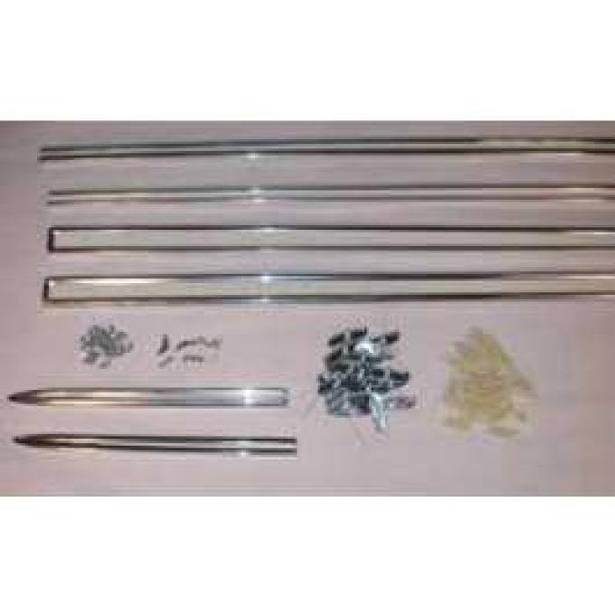 Full Size Chevy Side Molding Set, 2-Door Hardtop & Convertible, Impala, 1963