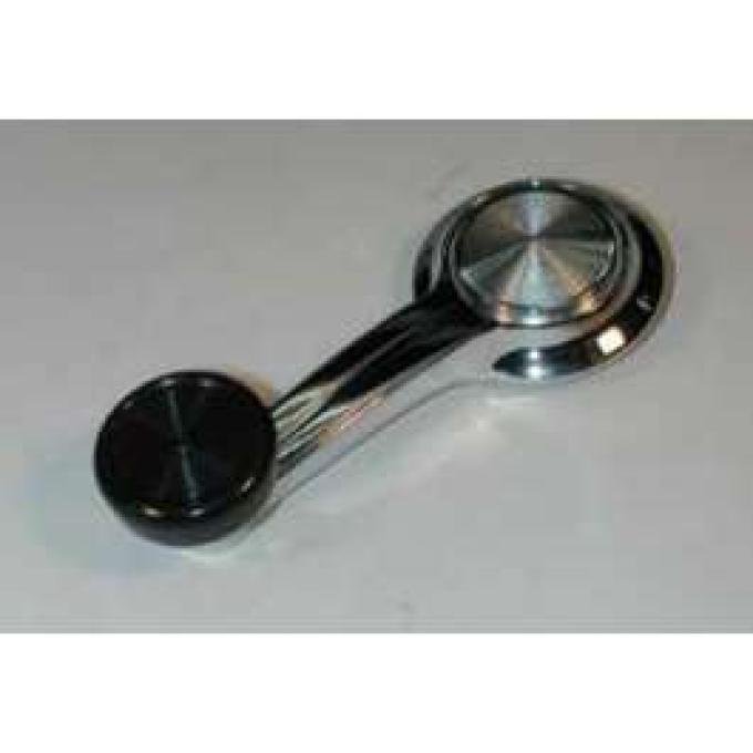 Dynacorn Full Size Chevy Door Window Handle With Black Knob, 1967 M1382A