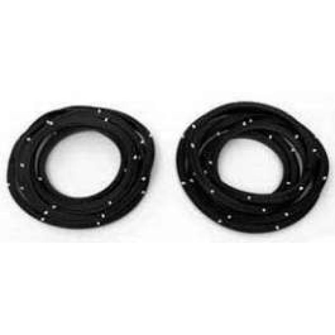 Full Size Chevy Door Weatherstrip, Front & Rear, 2 & 4-Door Sedan, 1958-1960