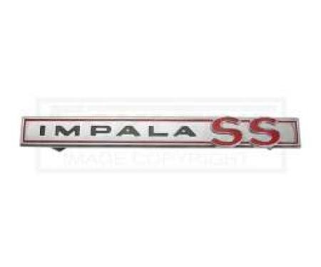 Full Size Chevy Trunk Emblem, Impala SS, 1964