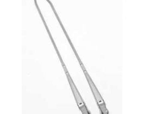 Full Size Chevy Windshield Wiper Arms, Polished, Stainless Steel, 1958
