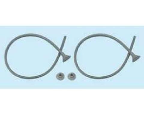 Full Size Chevy Windshield Drain Seals, 1958-1960