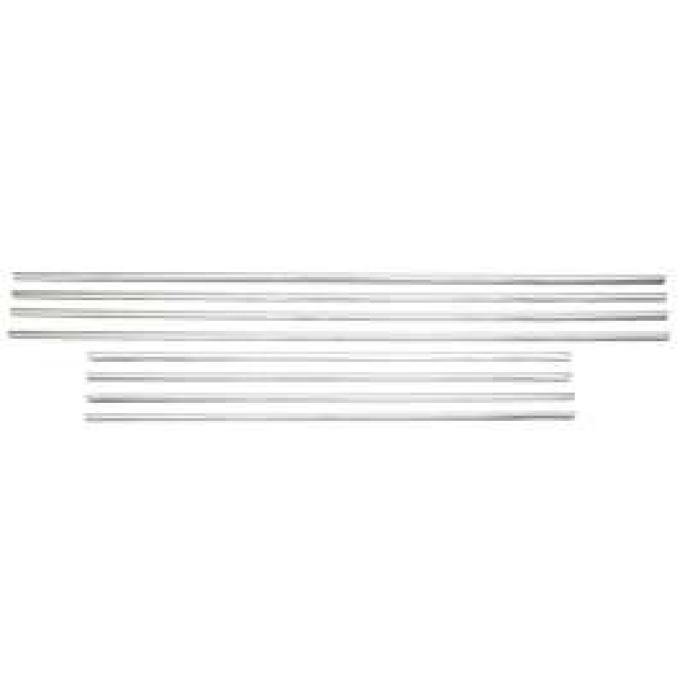 Full Size Chevy Side Molding Set, Doors & Quarters, Impala 2-Door Hardtop & Convertible, 1958