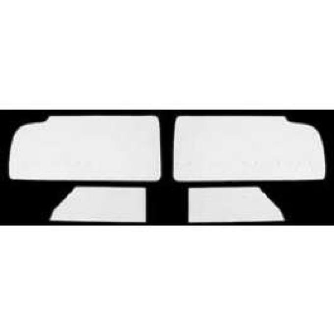Full Size Chevy Door & Rear Quarter Panel Mylarr Water Shields, 2-Door Hardtop, Impala, 1959-1960