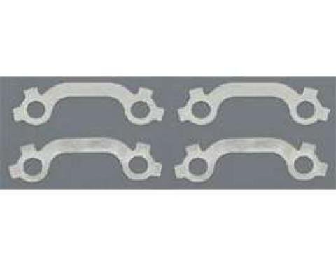 Full Size Chevy Exhaust Manifold Bolt French Lock Set, Stainless Steel, Small Block, 1958-1964