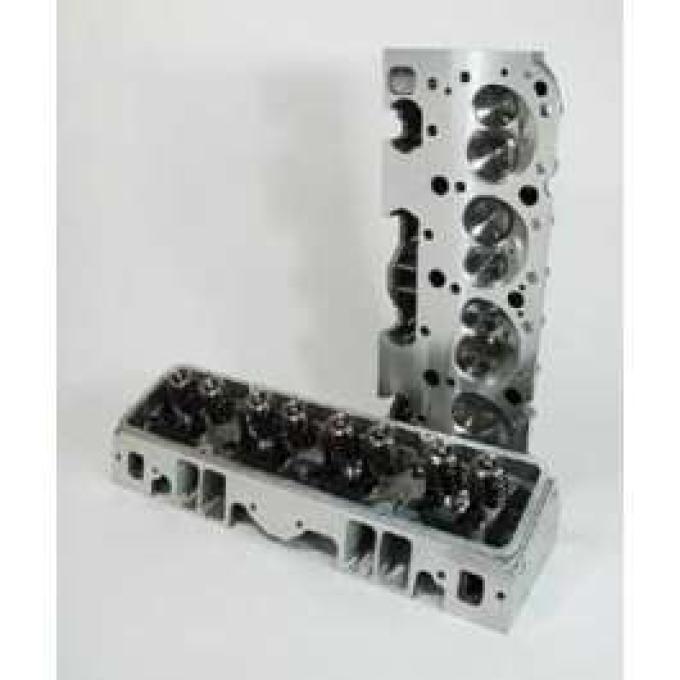 Full Size Chevy Cylinder Heads, Small Block, Angle Plug, Aluminum, Patriot Performance, 1958-1972