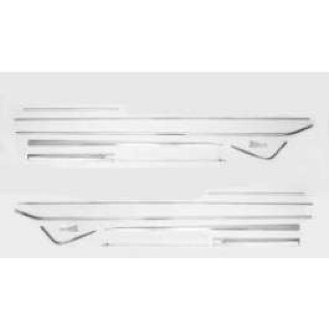 Full Size Chevy Side Molding Kit, Complete, 2-Door Hardtop & Convertible, Impala, 1961