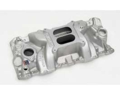 Full Size Chevy Intake Manifold, 4-Barrel Carburetor, Small Block, Edelbrock, 1958-1972