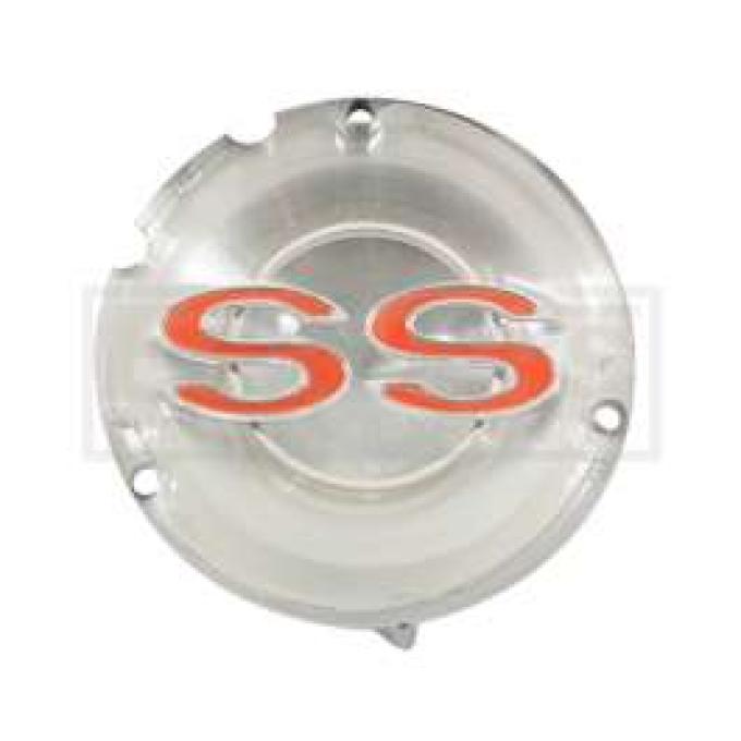 Full Size Chevy Console Emblem, Impala SS, 1965