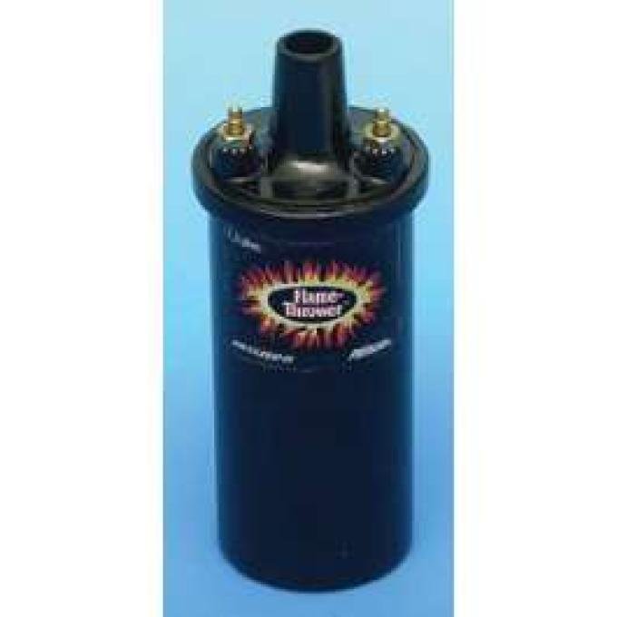 Full Size Chevy Flame Thrower Ignition Coil, Black, Pertronix, 1958-1974