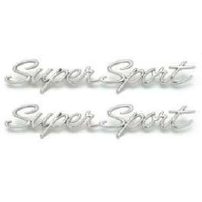 Full Size Chevy Fender Scripts, Impala Super Sport, 1965-1966