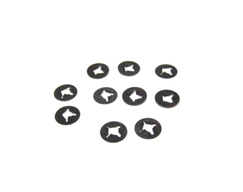 Redline Restomotive® 1973-1982 Chevrolet Corvette Front & Rear Bumper Retainer Keeper Push Nut Set