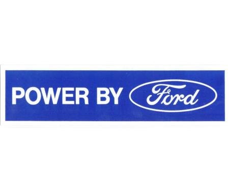 Dennis Carpenter Decal - Powerd by Ford - White - 1975 Ford Truck,  - Ford Bronco, 1976 Ford Car   DF-411