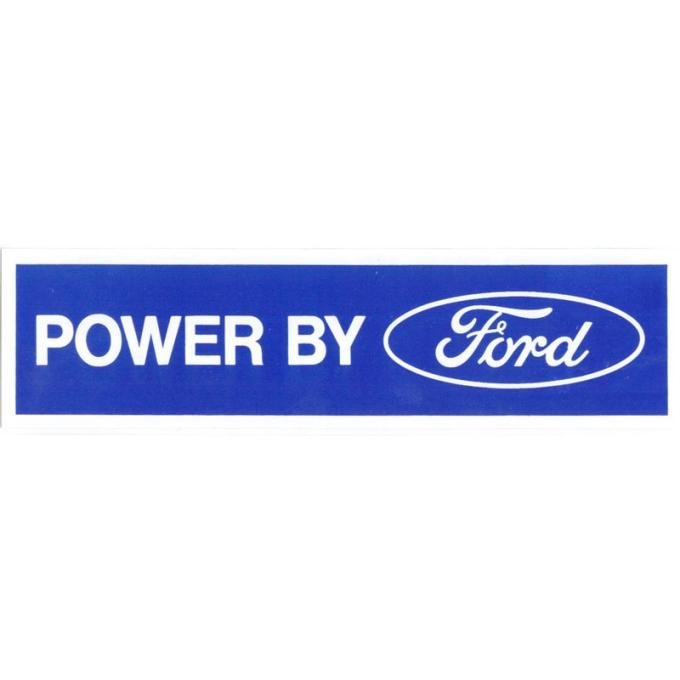 Dennis Carpenter Decal - Powerd by Ford - White - 1975 Ford Truck,  - Ford Bronco, 1976 Ford Car   DF-411