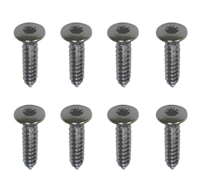 Redline Restomotive® 1978-1981 Chevrolet Camaro Black Headlight Bezel Mounting Screws, Z28 and Rally Sport