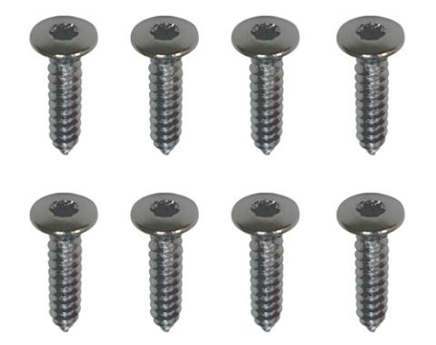 Redline Restomotive® 1978-1981 Chevrolet Camaro Black Headlight Bezel Mounting Screws, Z28 and Rally Sport