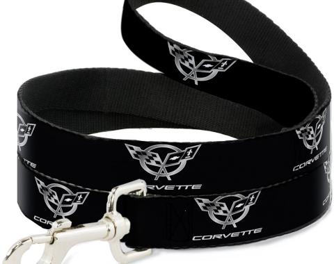 Dog Leash Corvette Black/Silver REPEAT