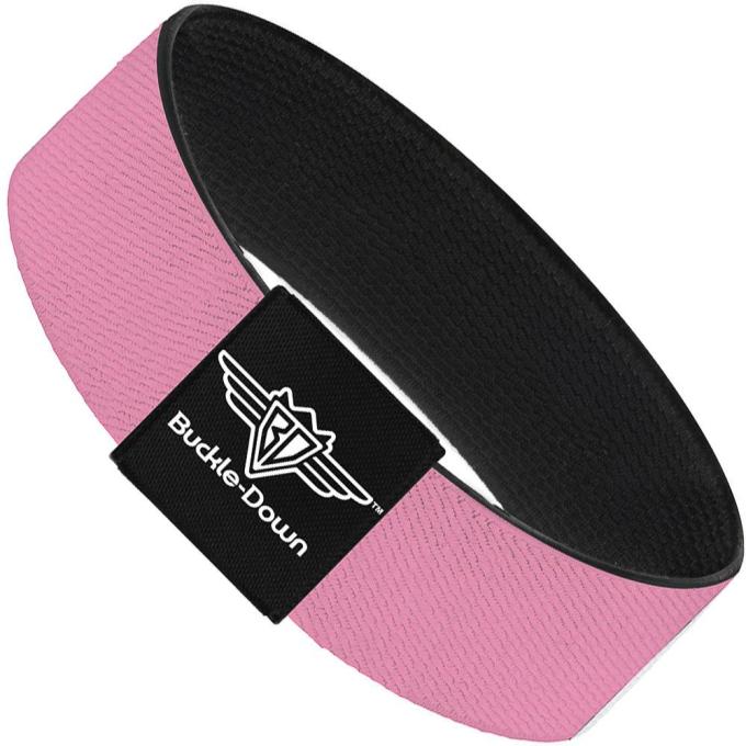 Buckle-Down Elastic Bracelet - Baby Pink
