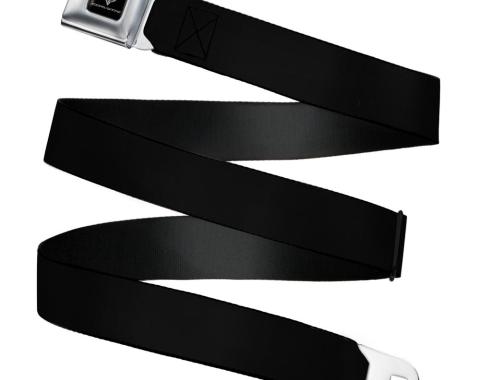 C7 Full Color Black Seatbelt Belt - Black Webbing