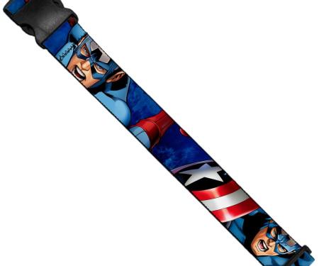 MARVEL AVENGERS  
Luggage Strap - Marvel Avengers Captain America Action1 Blue