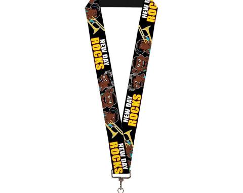 Lanyard - 1.0" - The New Day Group Pose/NEW DAY ROCKS Black/White/Red/Yellow