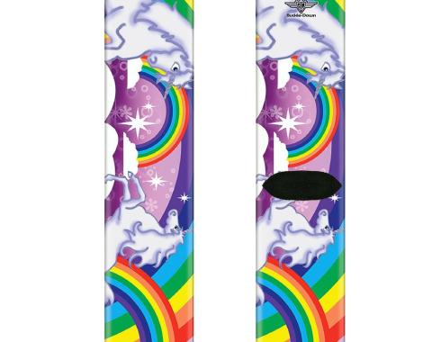 Sock Pair - Polyester - Unicorns in Rainbows w/Sparkles/Purple - CREW
